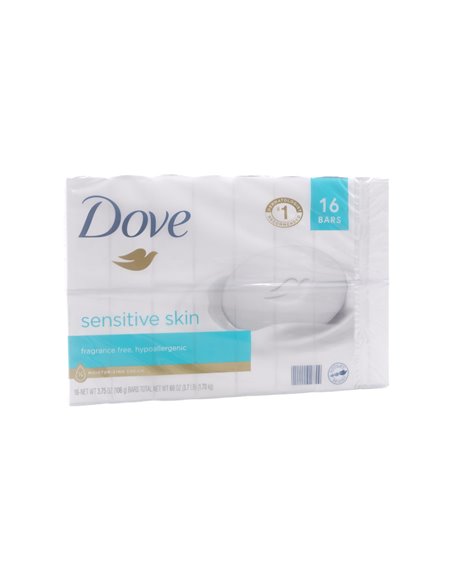 29907 - Dove Soap Sensitive Skin (Fragance Free) - 16 Bars - Box:  - Loc: 