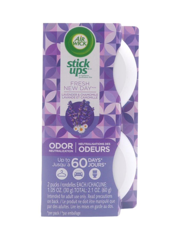 29948 - Air Wick Stick Ups Scented Lavender & Chamomile - 2ct. (Case Of 12) - Box:  - Loc: I7