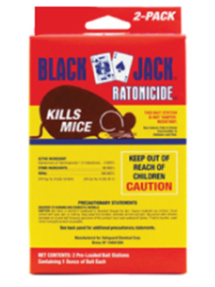 9228 - Black Jack Ratonicide Kills Mice - 2 Pack - Box:  - Loc: I13