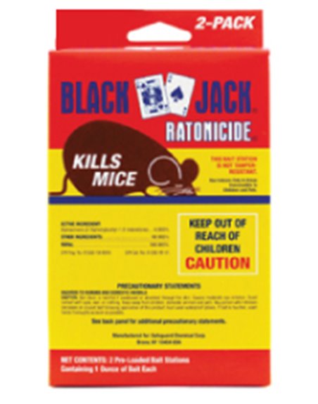 9228 - Black Jack Ratonicide Kills Mice - 2 Pack - Box:  - Loc: I13