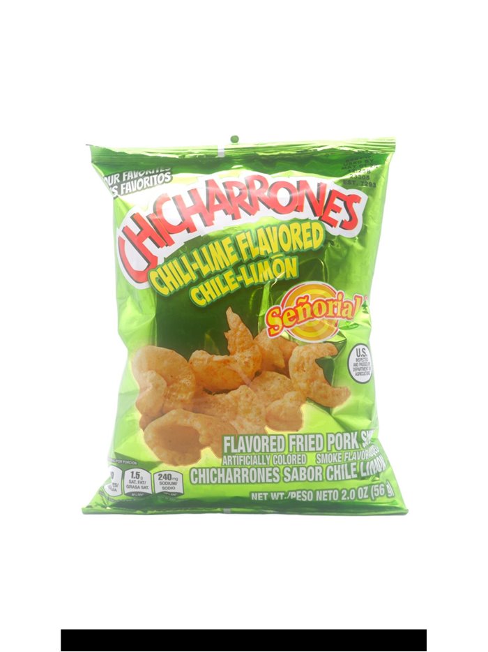 29999 - Senorioal Pork Skins. Chli-Lime - 2 oz. - Box:  - Loc: P3