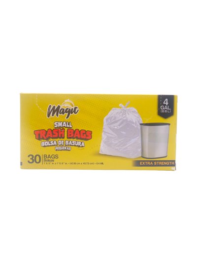 30002 - Magic Small Trash Bag, 4 Gal - 30 Bags (Case of 24) - Box:  - Loc: B10