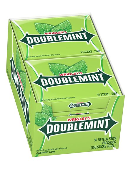 9260 - Wrigley's Doublemint Gum - 10 Pack - Box:  - Loc: N1