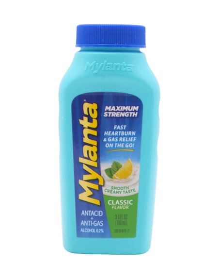 30022 - Mylanta Liquid Antacid, Classic Flavor - 12/3.4 fl. oz. - Box:  - Loc: K5