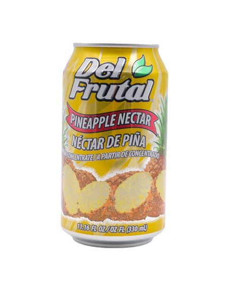 30028 - Del Frutal Pineaple Nectar - 24/11.16 fl. oz. - Box:  - Loc: K10