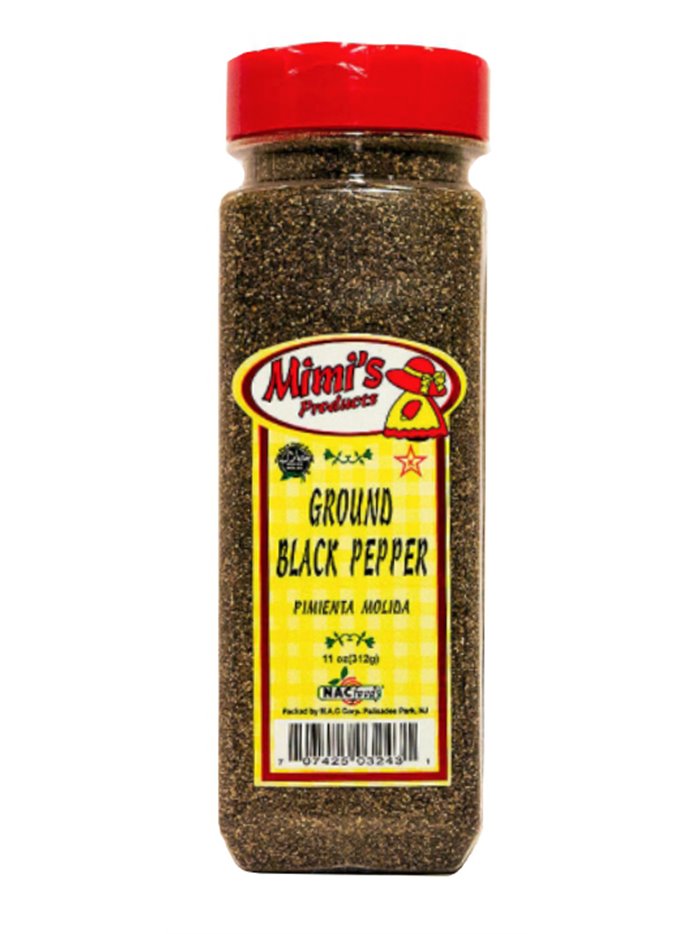 9354 - Mimis Ground Black Pepper, 11 oz. - (Pack of 6) - Box:  - Loc: R9