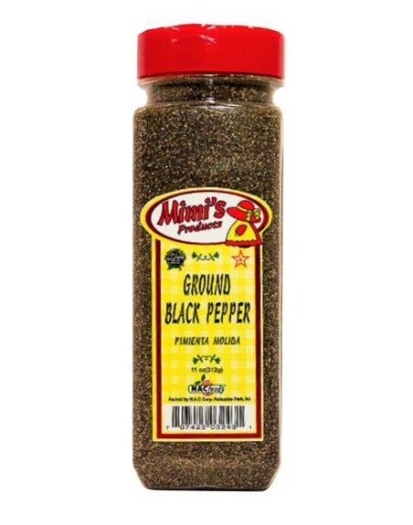 9354 - Mimis Ground Black Pepper, 11 oz. - (Pack of 6) - Box:  - Loc: R9