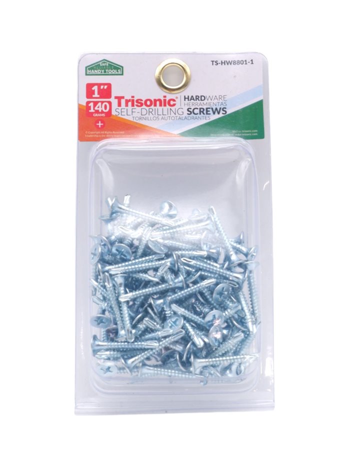 30103 - Trisonic Chipboard Screws 1" (TS-HW8801-1)/ 140grs - Box:  - Loc: A1