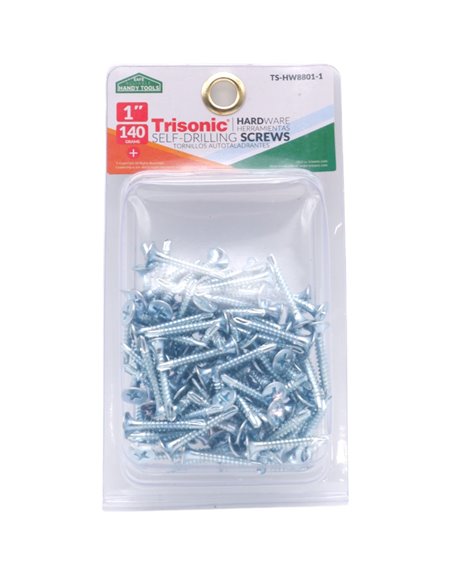 30103 - Trisonic Chipboard Screws 1" (TS-HW8801-1)/ 140grs - Box:  - Loc: A1