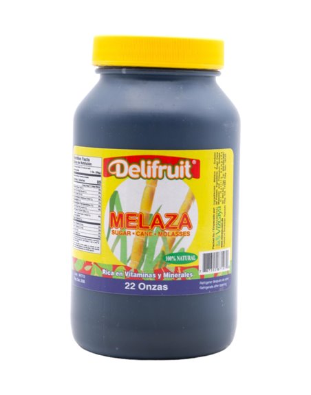 30125 - Delifruit Sugar Cane Molasses -22oz. (Case of 12) - Box:  - Loc: 