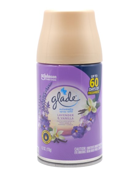30154 - Glade Automatic Spray Refill, Lavender & Vanilla. 6.2oz. (Case of 6) - Box:  - Loc: I5