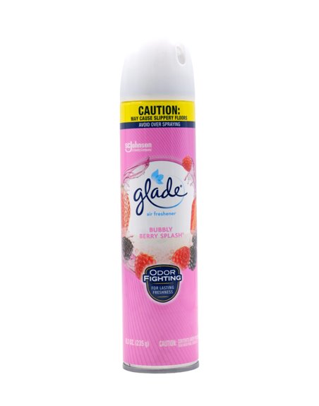 30160 - Glade Spray, Bubbly Berry Splash - 8.3 oz. (Case of 6) - Box:  - Loc: I7