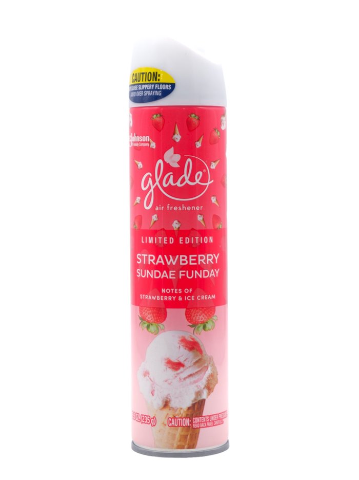 30167 - Glade Spray, Strawberry Sundae Funday - 8.3 oz. (Case of 6) - Box:  - Loc: I7