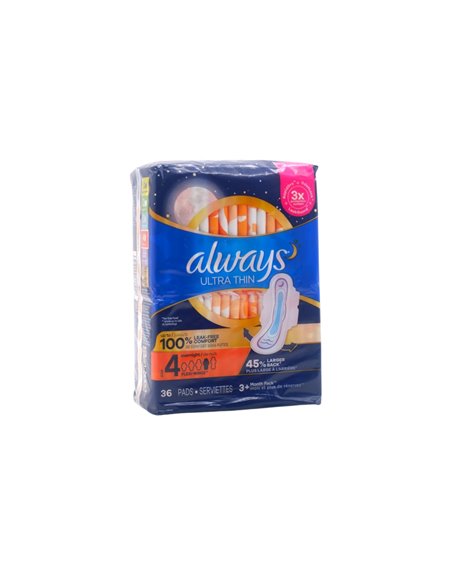 30199 - Always Ultra Thin -  6 x 36's 99595/00708 - Box:  - Loc: E3