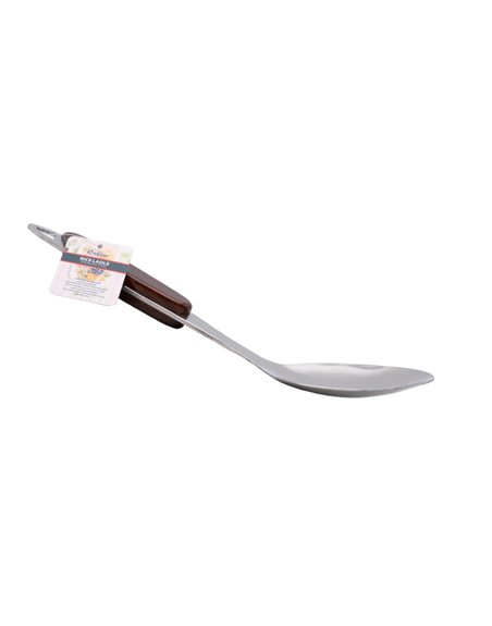 30214 - All For You, S/S Rice Ladle W/ Wooden Handle (Cucharon) No.3215 - Box:  - Loc: J9