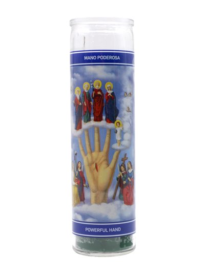 30232 - Candle Powerful Hand Green - (Case of 12) - Box:  - Loc: H11