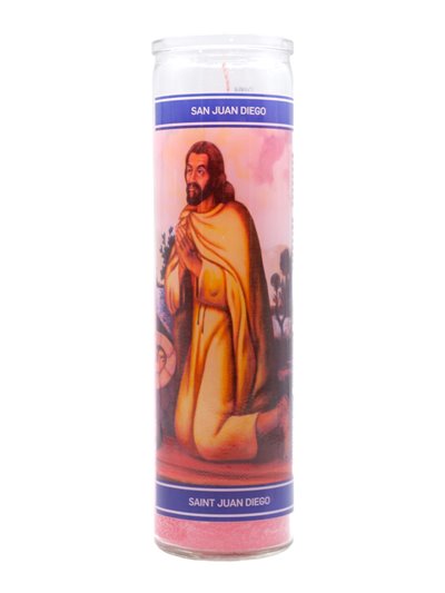 30237 - Candle San Juan Diego Pink  - (Case of 12). 1254 - Box:  - Loc: H11