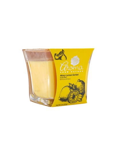 30248 - Aroma Candle Lemon Sorbet- 6/11 oz. (Case Of 6). 2459 - Box:  - Loc: H13