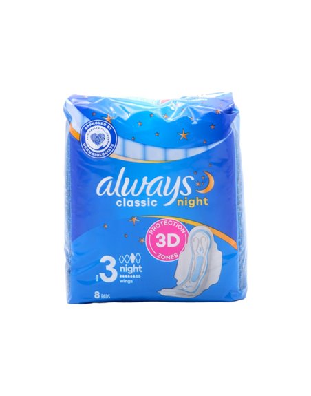 30263 - Always Classic Overnight Size 3 - 8 x 18's - Box:  - Loc: 