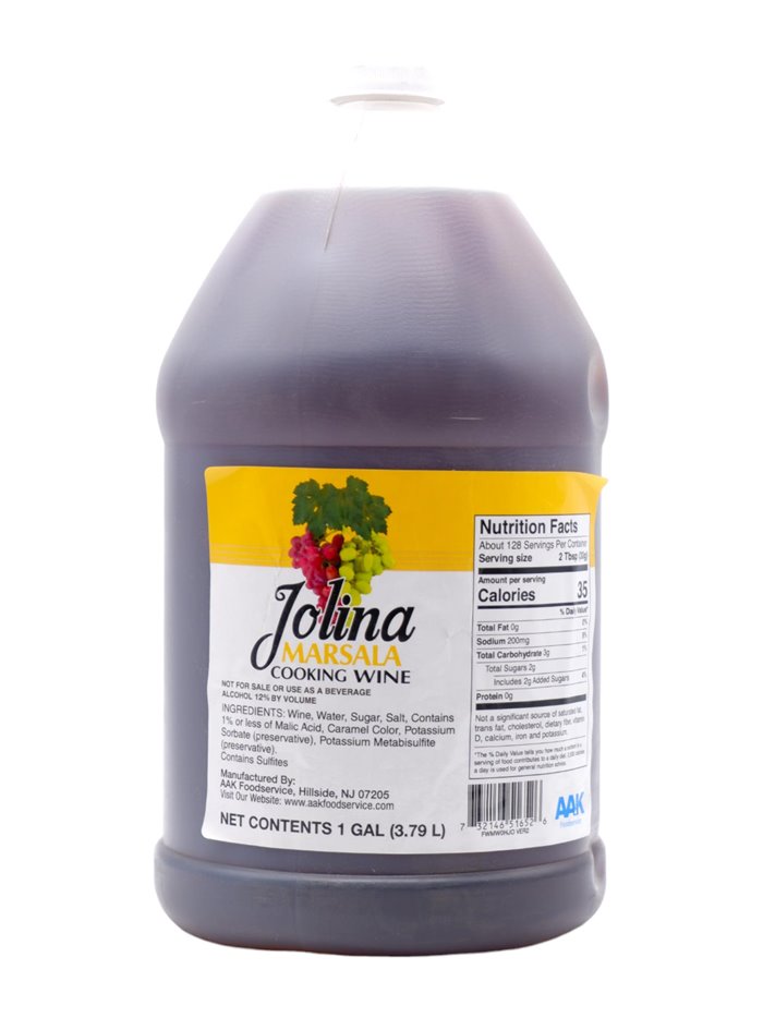 30275 - Jolina Cooking Wine, Marsala - 1 Gal. (Case Of 4) - Box:  - Loc: S8