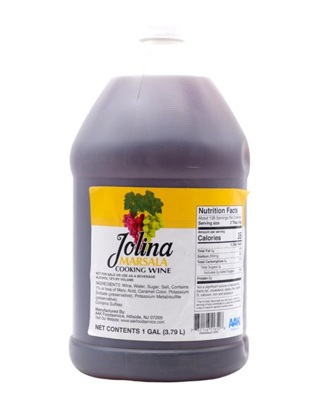 30275 - Jolina Cooking Wine, Marsala - 1 Gal. (Case Of 4) - Box:  - Loc: S8