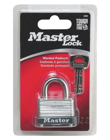 2378 - Master Lock 22D Warded Padlock - 38mm - Box:  - Loc: J1