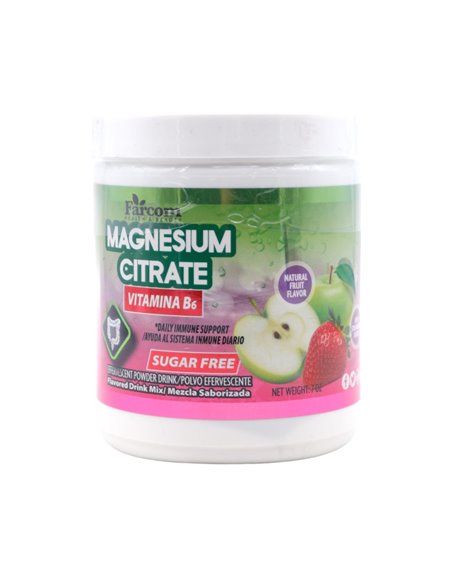 30306 - Farcom Magnesium Citrate Apple Fresa Vitamina B6 7 oz - Box:  - Loc: R6