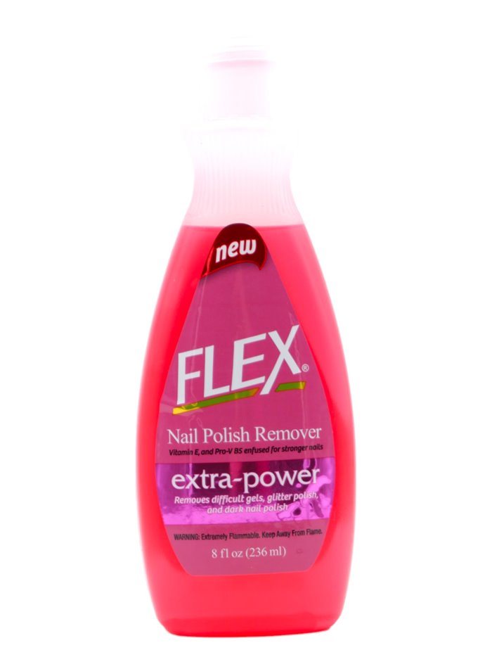 30322 - Flex Nail Polish Remover. (Extra-Power) - 8 fl. oz. (Case Of 12) - Box:  - Loc: I2