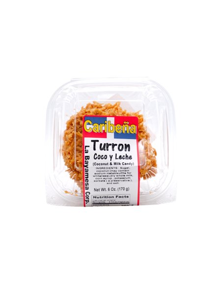 30354 - Caribeña Turron Coco Leche - 6oz. (Case of 36) - Box:  - Loc: 