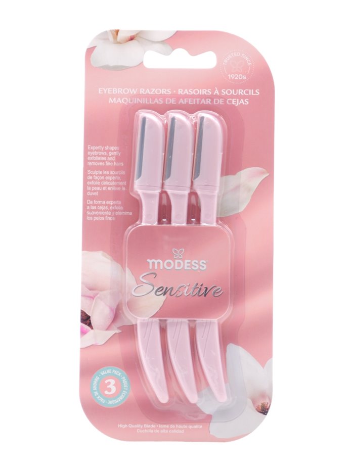 30382 - Modess Sensitive Razors - 3 Pack. (Case Of 48) - Box:  - Loc: J4