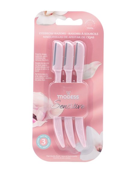 30382 - Modess Sensitive Razors - 3 Pack. (Case Of 48) - Box:  - Loc: J4