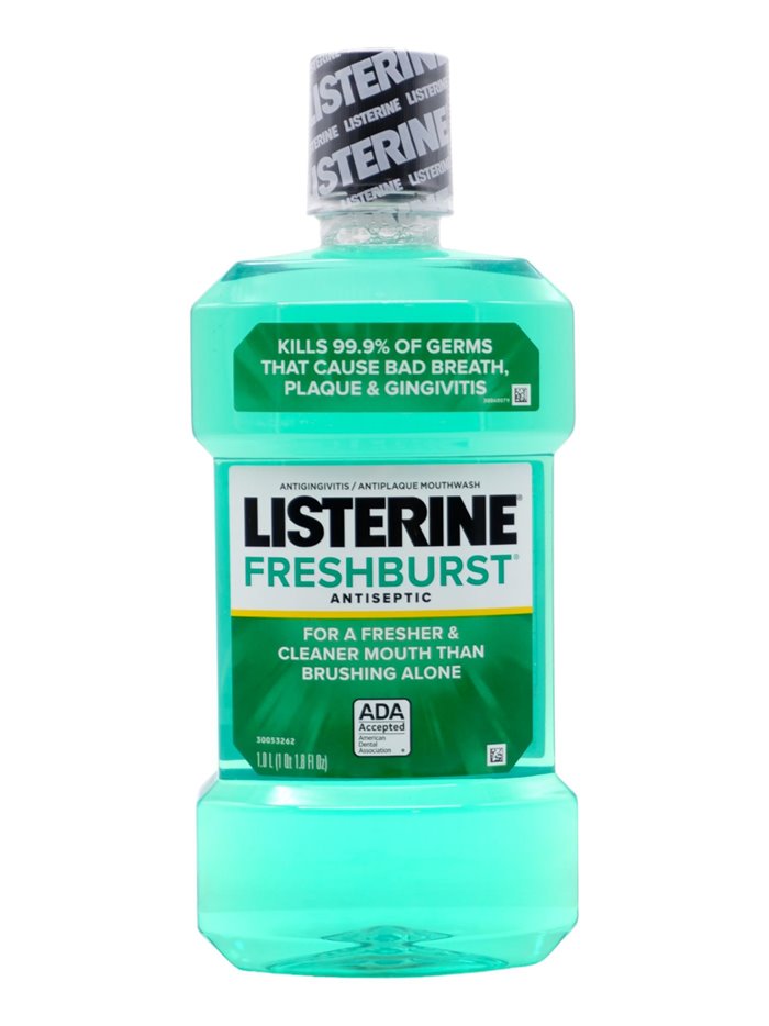 30412 - Listerine FreshBurst - 1Lt. (Case Of 6) - Box:  - Loc: K4