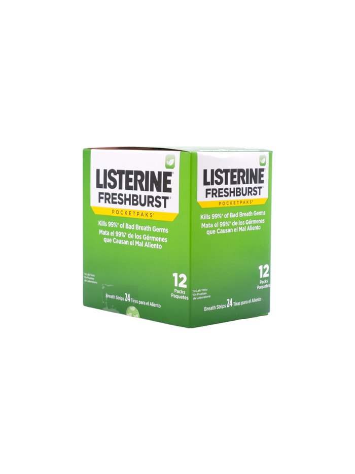 30424 - Listerine Fresh Burst Pocket Packs - 12ct-24 Strip Packs - Box:  - Loc: K5