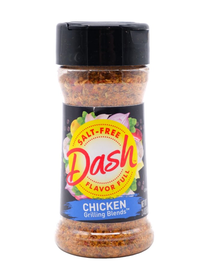 30431 - Mr. Dash Chicken Blend Seasoning (Salt Free) - 2.4 (68g) oz. (Pack of 8) - Box:  - Loc: S10