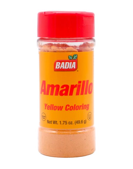 30443 - Badia Yellow Coloring (Colorante Amarillo) 6/1.75 Oz. (Pack of 6) - Box:  - Loc: R10