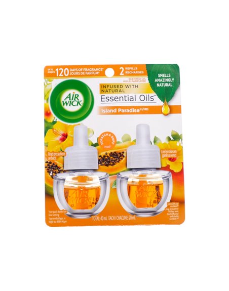 30514 - Air Wick Essential Oils Refill, Island Paradise - 2ct/40ml. (Case Of 6) - Box:  - Loc: I7