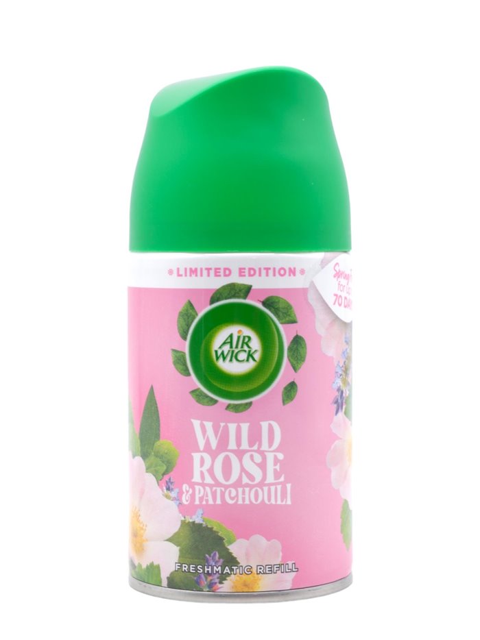 30520 - Air Wick Freshmatic Refill Can, Wild Rose & Patchouli - 250ml. (Case of 4) - Box:  - Loc: I6