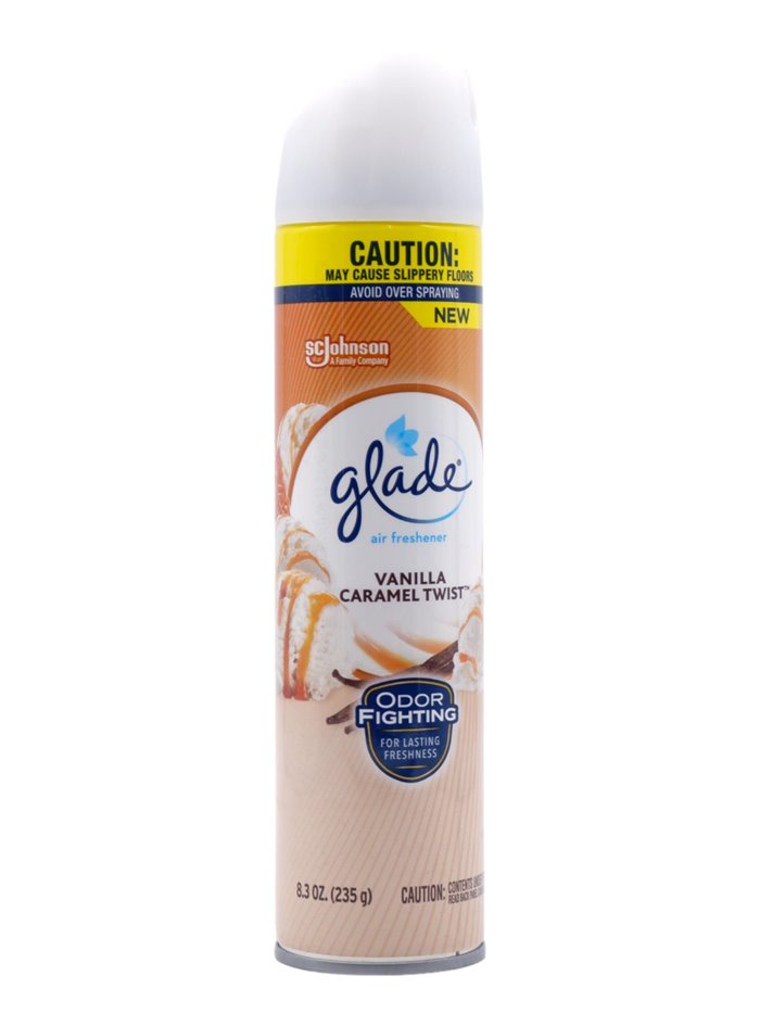 30529 - Glade Spray, Vanilla & Caramel Twist - 8.3 oz. (Case of 6). - Box:  - Loc: I7