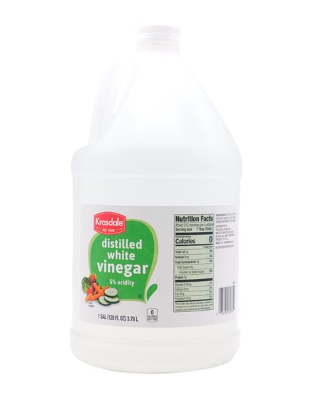 30585 - Krasdale White Vinegar 128 Fl. Oz. - (Case of 4) - Box:  - Loc: H9