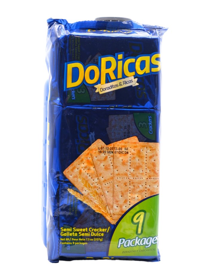 30666 - DoRicas Semi Sweet Crackers 9pk 12/7.3 oz - Box:  - Loc: 