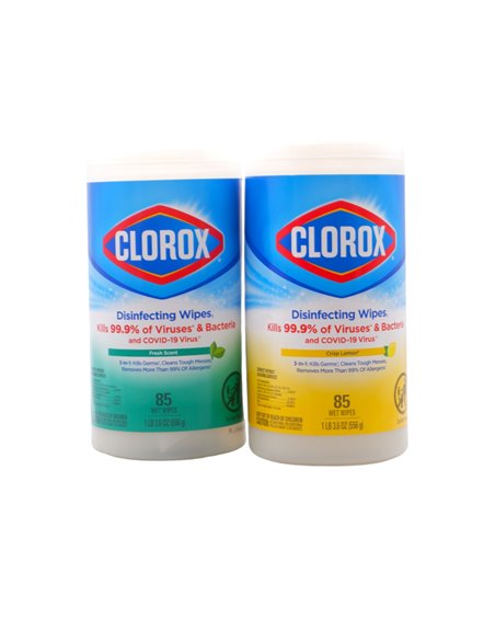 30757 - Clorox Disinfecting Wipes, 5X Cleaning Actions (Crisp Lemon/Fresh Scent) - 35ct/Pkg Of 5 - Box:  - Loc: I8