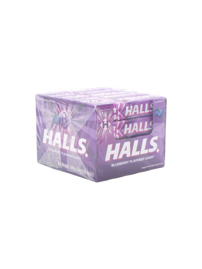 30775 - Halls Black Intense Cool (BlueBerry) - 20ct. (Case Of 12) - Box:  - Loc: N1