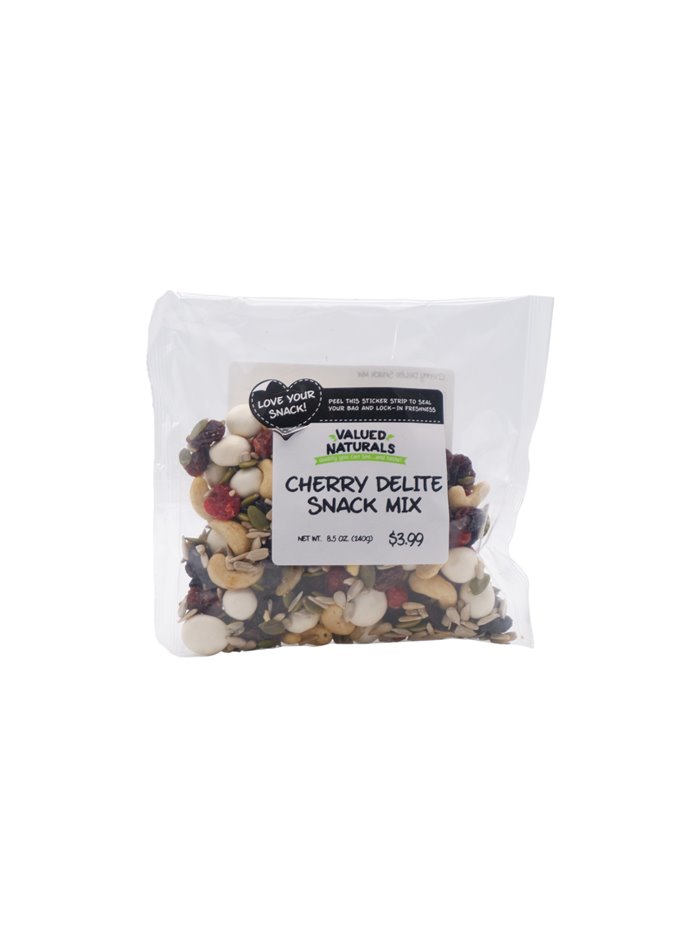 30779 - Valued Natural Cherry DeLite Snack Mix - 8.5oz. - Box:  - Loc: C.J.1