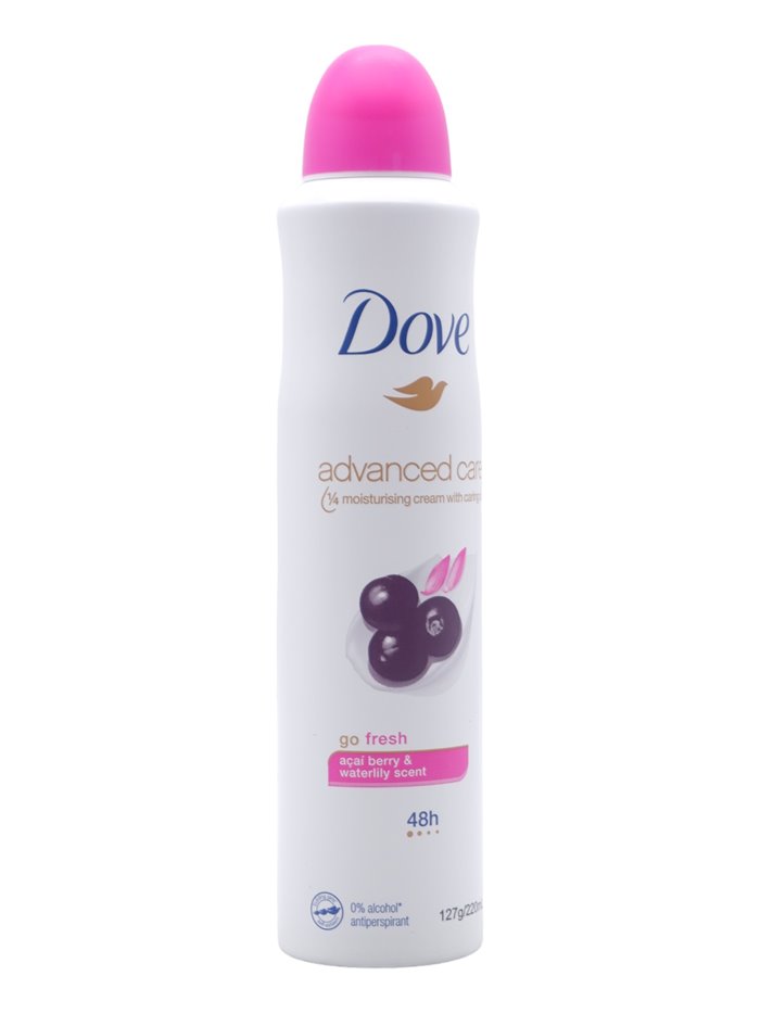 30784 - Dove Deodorant Spray, Acaí Berry & Waterlily Scent (Go Fresh) - 220ml/(Case Of 6) - Box:  - Loc: 31M