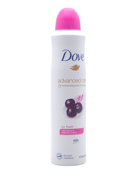 30784 - Dove Deodorant Spray, Acaí Berry & Waterlily Scent (Go Fresh) - 220ml/(Case Of 6) - Box:  - Loc: 31M