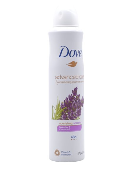 30785 - Dove Deodorant Spray,  Lavender & Rose Scent - 220ml/(Case Of 6) - Box:  - Loc: 31M