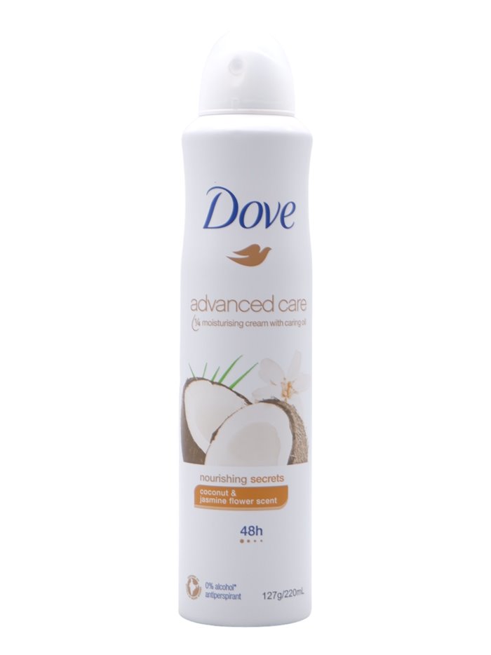 30786 - Dove Deodorant Spray, Coconut & Jasmine Flower Scent - 220ml/(Case Of 6) - Box:  - Loc: 31M