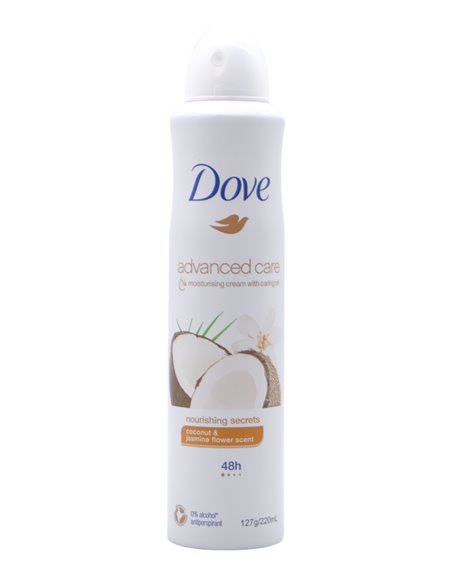 30786 - Dove Deodorant Spray, Coconut & Jasmine Flower Scent - 220ml/(Case Of 6) - Box:  - Loc: 31M