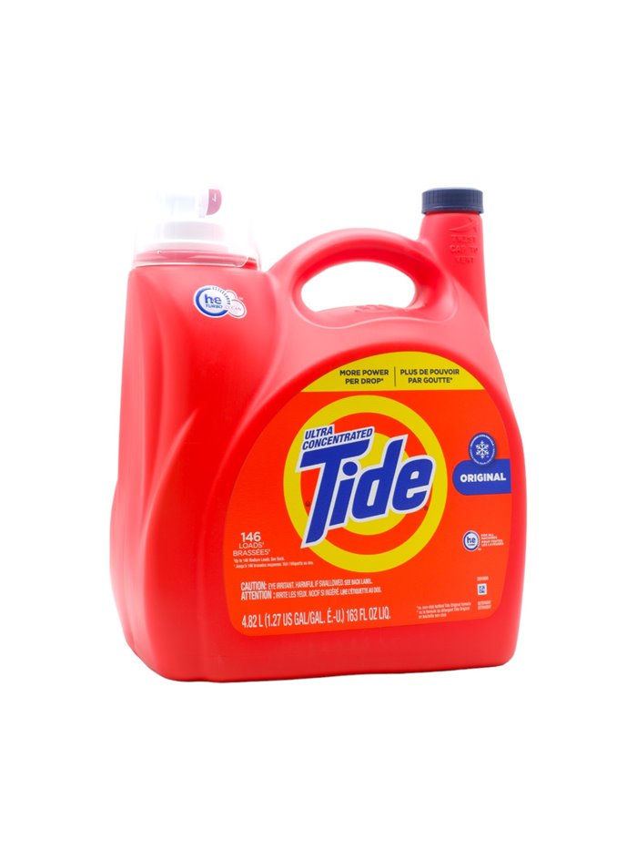 30796 - Tide Liquid Detergent, Ultra Concentrated Clean, Original - 163 fl. oz. (Case of 4) - Box:  - Loc: C8