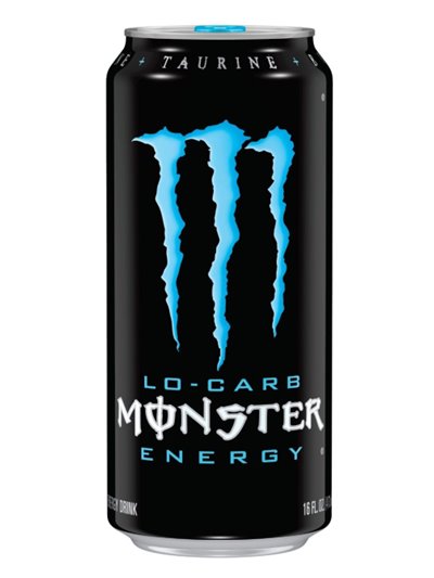 4123 - Monster Energy Lo-Carb (Blue) - 16 fl. oz. (24 Pack) - Box:  - Loc: E3
